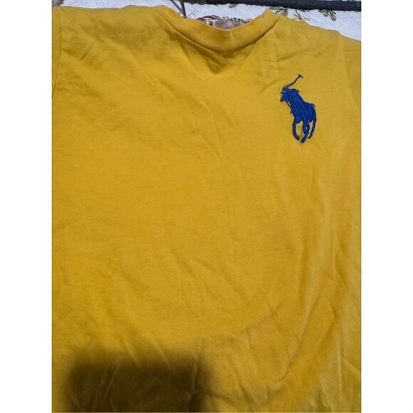 Polo Ralph Lauren kids yellow t shirt 3T large pony logo - Picture 5 of 5